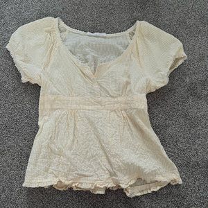 Yellow summer top. Size small.